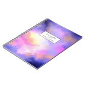 Cooles Surreal Clouds Wasserfarbdesign Notizblock (Linke Seite)