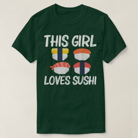 Cooles Sushi für Mädchen Kinder Japanisch Sashimi T-Shirt (Design vorne)