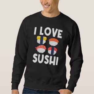 Cooles Sushi für Männer Frauen japanischer Sashimi Sweatshirt