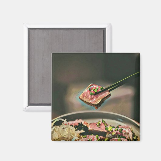 Cooles Sushi Magnet (Vorderseite/Rückseite)