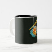 Cooles Sushi Zweifarbige Tasse (Vorderseite Links)