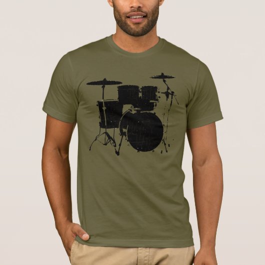 Cooles T-Shirt für einen Drummer (Vorderseite)