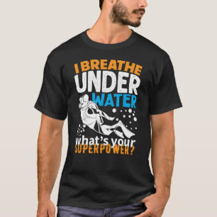 Cooles Tauchdesign - ich atme unter Wasser T-Shirt