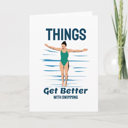 Cooles Tauchen - das Schwimmen wird besser Karte (Vorderseite)