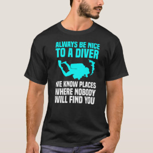 Cooles Tauchen für Männer Unterwassertaucher T-Shirt