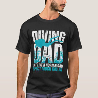 Cooles Tauchen für Vater Mensch Ozean Taucher in T-Shirt