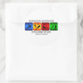 Cooles Tauchen ist eine Lebensart Runder Aufkleber (Tasche)