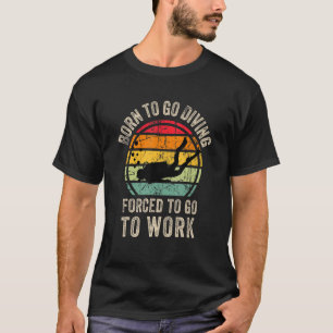 Cooles Tauchen Unterwasser Grafische Scuba Diving  T-Shirt