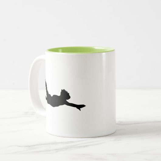 Cooles Tauchen Zweifarbige Tasse (Vorderseite Links)