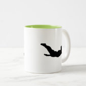 Cooles Tauchen Zweifarbige Tasse (VorderseiteRechts)