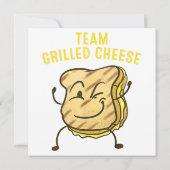 Cooles Team Grillkäse Geschenk Funny Squad Toastge Einladung (Rückseite)