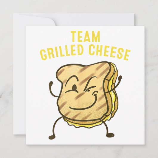 Cooles Team Grillkäse Geschenk Funny Squad Toastge Einladung (Vorderseite)