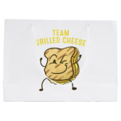 Cooles Team Grillkäse Geschenk Funny Squad Toastge Große Geschenktüte (Rückseite)
