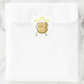 Cooles Team Grillkäse Geschenk Funny Squad Toastge Quadratischer Aufkleber (Tasche)
