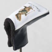 Cooles Tee-Rex-Golfer-Dinosaur-Signatur-Name Golf Headcover (3/4 Vorderseite)