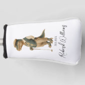 Cooles Tee-Rex-Golfer-Dinosaur-Signatur-Name Golf Headcover (Vorderseite)