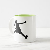 Cooles Tennis Zweifarbige Tasse (Vorderseite Links)
