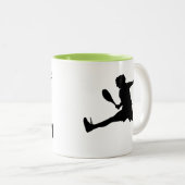 Cooles Tennis Zweifarbige Tasse (VorderseiteRechts)
