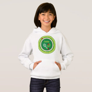 Cooles Tennismotto mit individuelle Name Hoodie