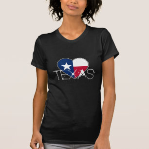 Cooles Texas-T-Shirt für Mädchen mit Herzen u. A T-Shirt