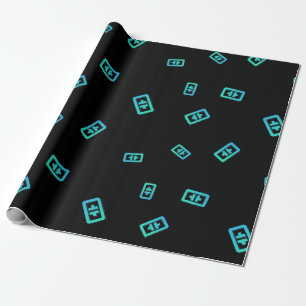 Cooles Theta Kryptowährungszeichen Geschenkpapier