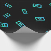 Cooles Theta Kryptowährungszeichen Geschenkpapier (Ecke)