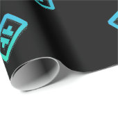 Cooles Theta Kryptowährungszeichen Geschenkpapier (Rolleneckpunkt)