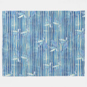 Cooles Tierfarbmuster - Meeresschildkröte 1 Fleecedecke (Vorderseite (Horizontal))