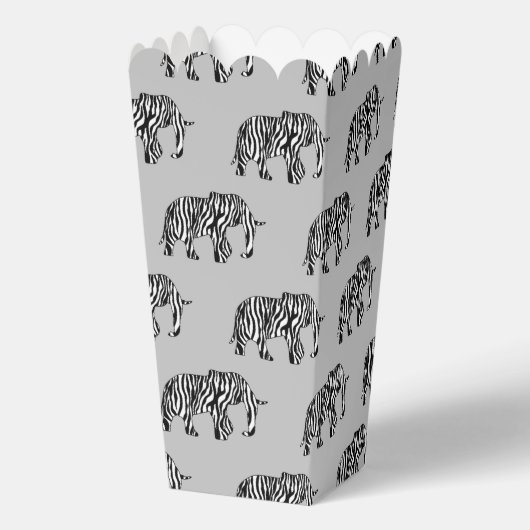 Cooles Tiermuster - Elefant 4 Geschenkschachtel (Rückseite)