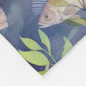 Cooles Tiermuster - Gecko 1 Fleecedecke (Ecke)