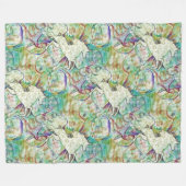 Cooles Tiermuster - Kunstmuseum 1 Fleecedecke (Vorderseite (Horizontal))