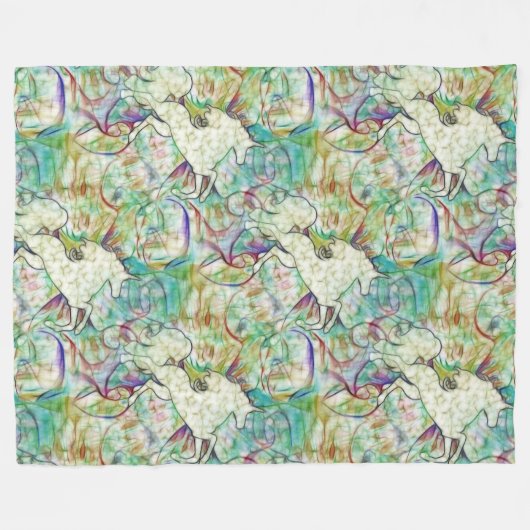 Cooles Tiermuster - Kunstmuseum 1 Fleecedecke (Vorderseite (Horizontal))