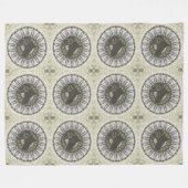 Cooles Tiermuster - Mandala Horse 1 Fleecedecke (Vorderseite (Horizontal))