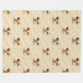 Cooles Tiermuster - Niedliche Hunde 5 Fleecedecke (Vorderseite (Horizontal))