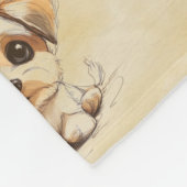 Cooles Tiermuster - Niedliche Hunde 5 Fleecedecke (Ecke)