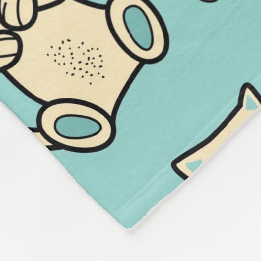 Cooles Tiermuster - Niedliche Katzen 1 Fleecedecke (Ecke)