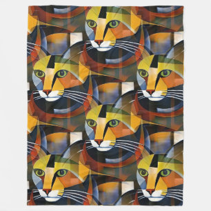 Cooles Tiermuster - Niedliche Katzen 2 Fleecedecke
