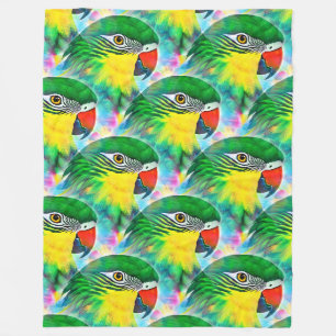 Cooles Tiermuster - Papageienvögel 1 Fleecedecke