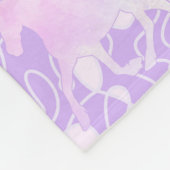 Cooles Tiermuster - Pferde Silhouette 3 Fleecedecke (Ecke)