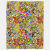 Cooles Tierschutzmuster - Schmetterlinge 1 Fleecedecke (Vorderseite)