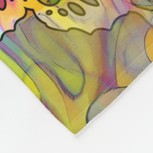 Cooles Tierschutzmuster - Schmetterlinge 1 Fleecedecke (Ecke)