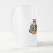 Cooles Tiger-Bierglas - Einzigartiges Tierdesign-G Mattglas Bierglas (Vorderseite Links)