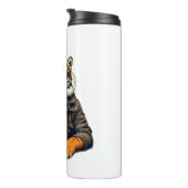 Cooles Tiger-Bierglas - Einzigartiges Tierdesign-G Thermosbecher (Nach rechts gedreht)