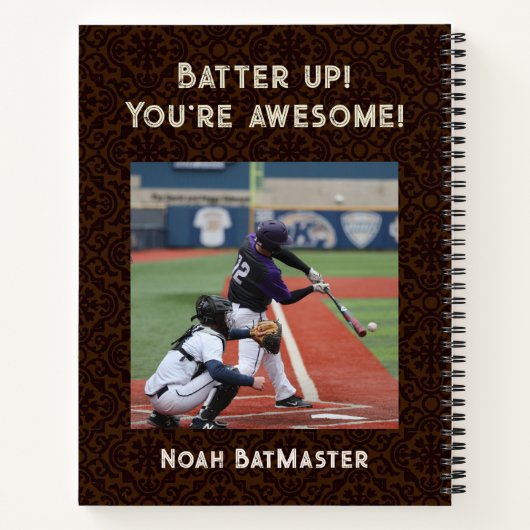 Cooles Tiger-Geschenk für Baseball-Spieler Lover C Notizblock (Rückseite)