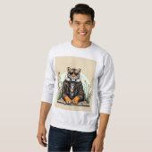Cooles Tiger Graphic Long Sleeve Shirt - Stylish A (Vorne ganz)