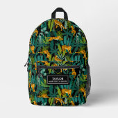 Cooles Tiger Jungtier, Personalisierter Name Bedruckter Rucksack (Vorderseite)