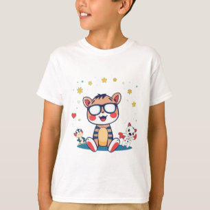 Cooles Tiger mit Freunden T-Shirt