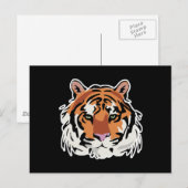 cooles Tigergesicht-Design Postkarte (Vorne/Hinten)