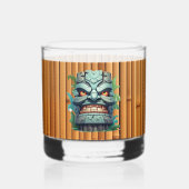 Cooles Tiki-Head-Party Whiskyglas (Vorderseite)