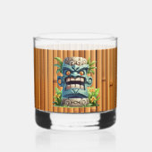 Cooles Tiki-Head-Party Whiskyglas (Vorderseite)